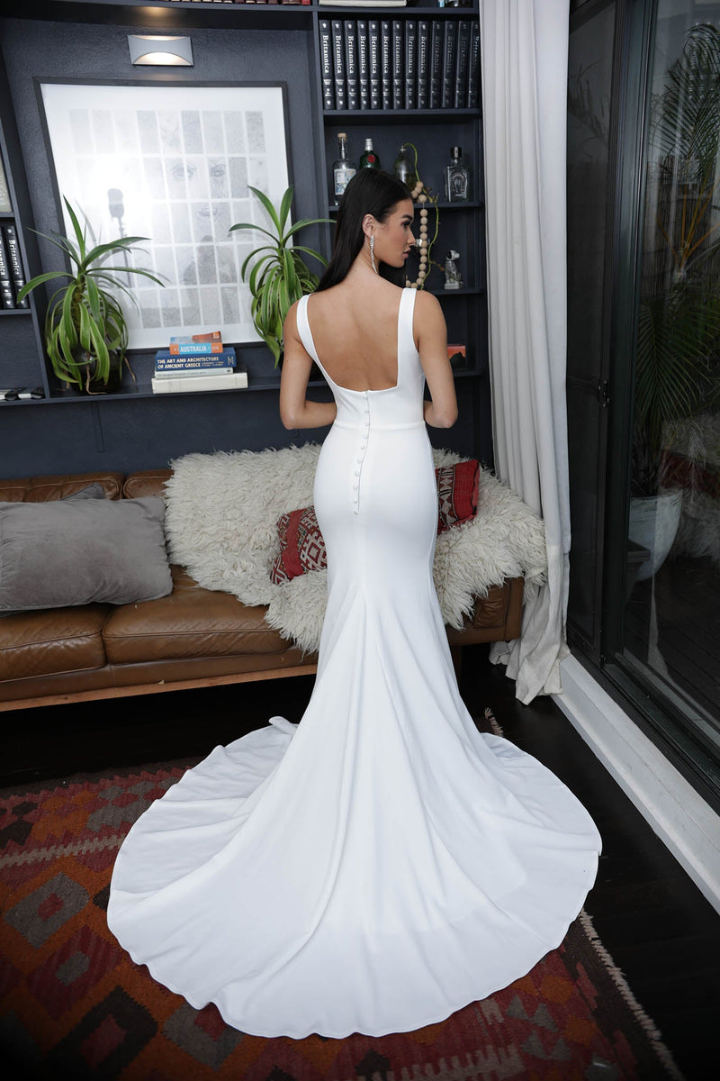 greek strapless wedding dresses