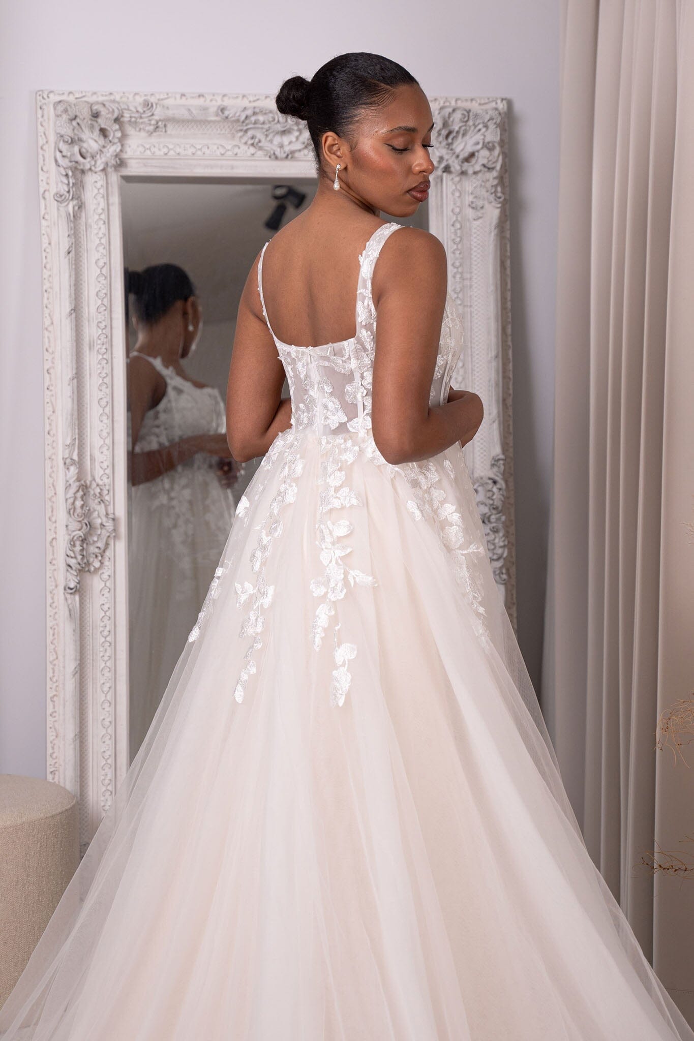 A line white gown best sale