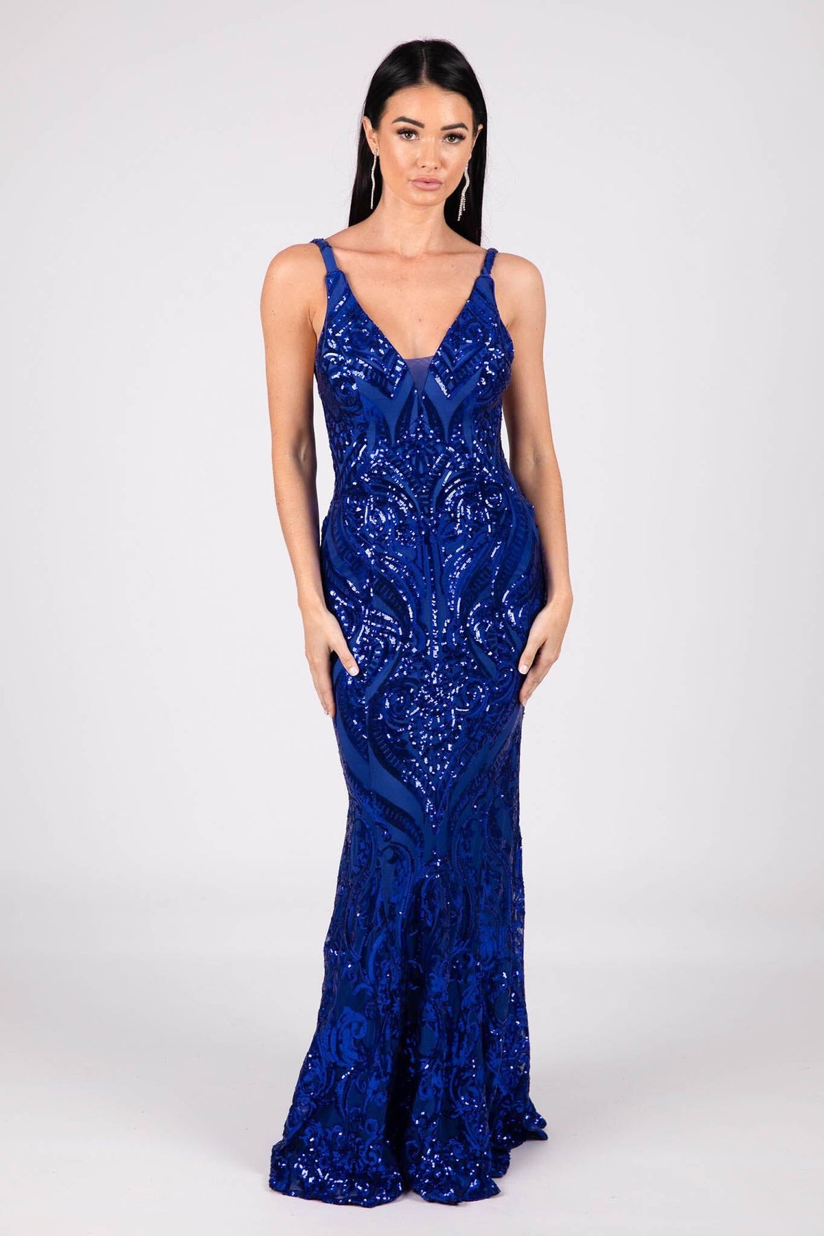 Seraphine Sequin Gown - Royal Blue – Noodz Boutique