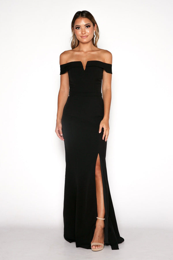 Alyssa Maxi Dress - Black – Noodz Boutique