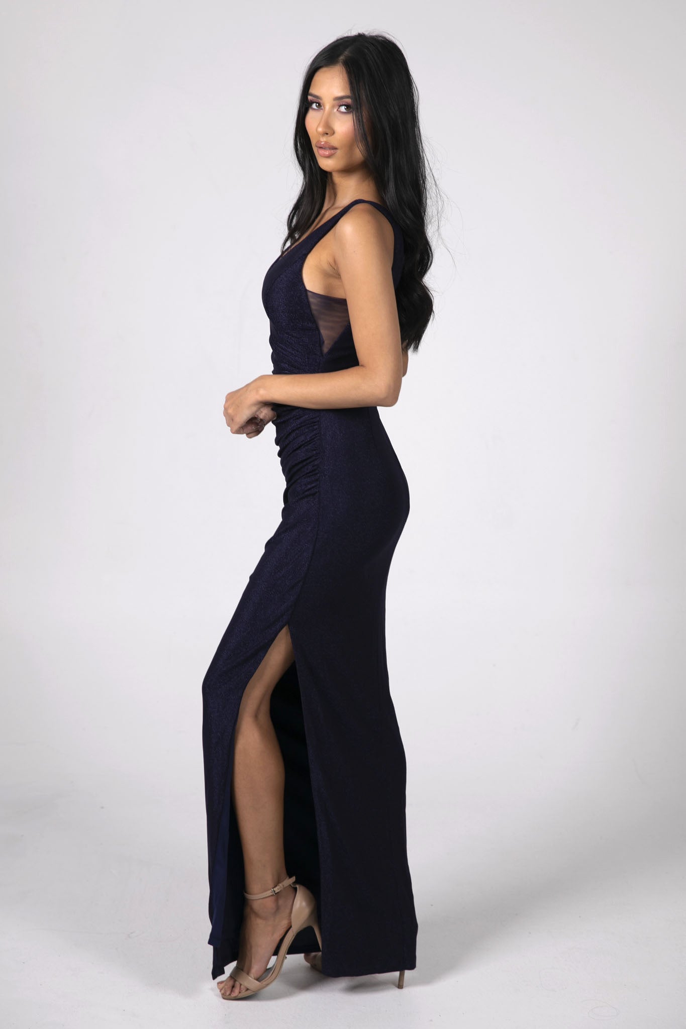 High street dress outlet navy fashion nova