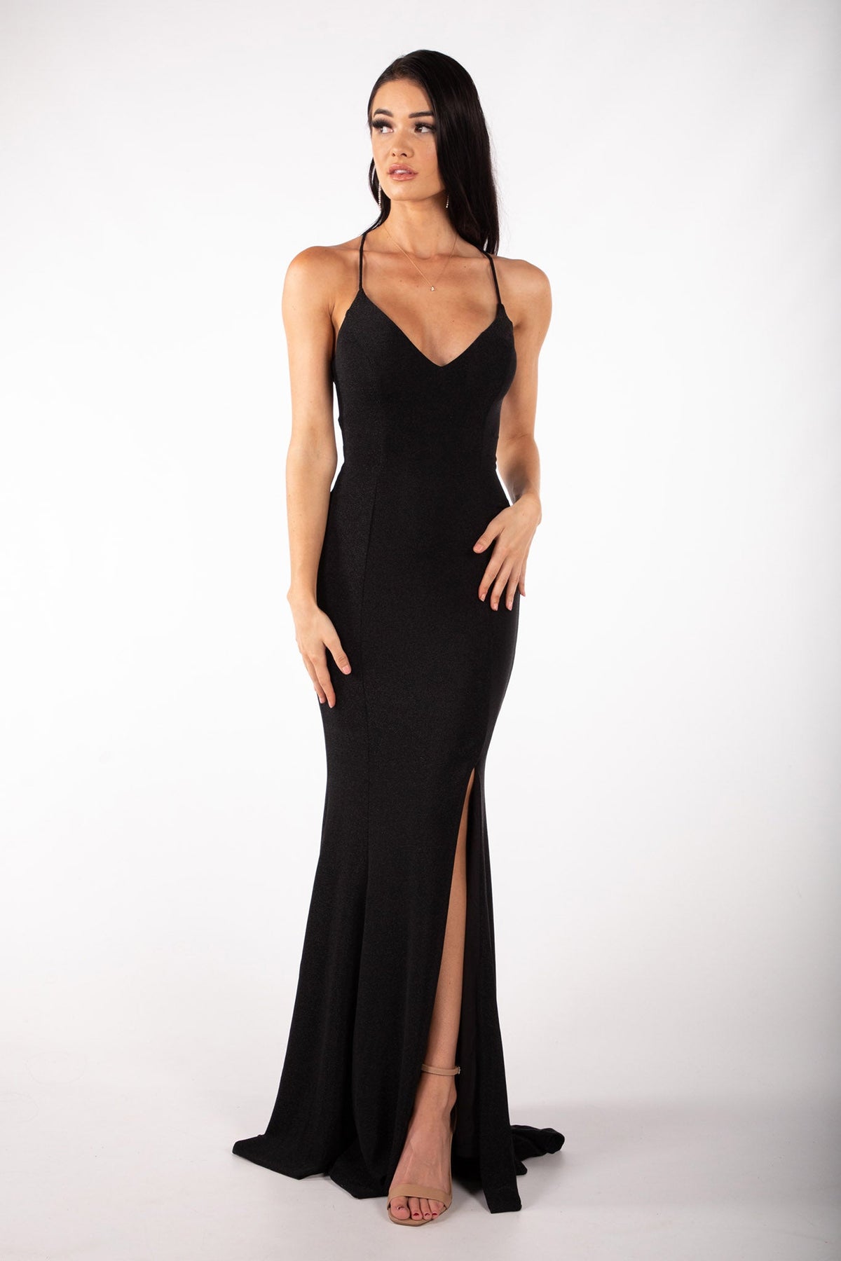 Catherine Gown - Shimmer Black – Noodz Boutique