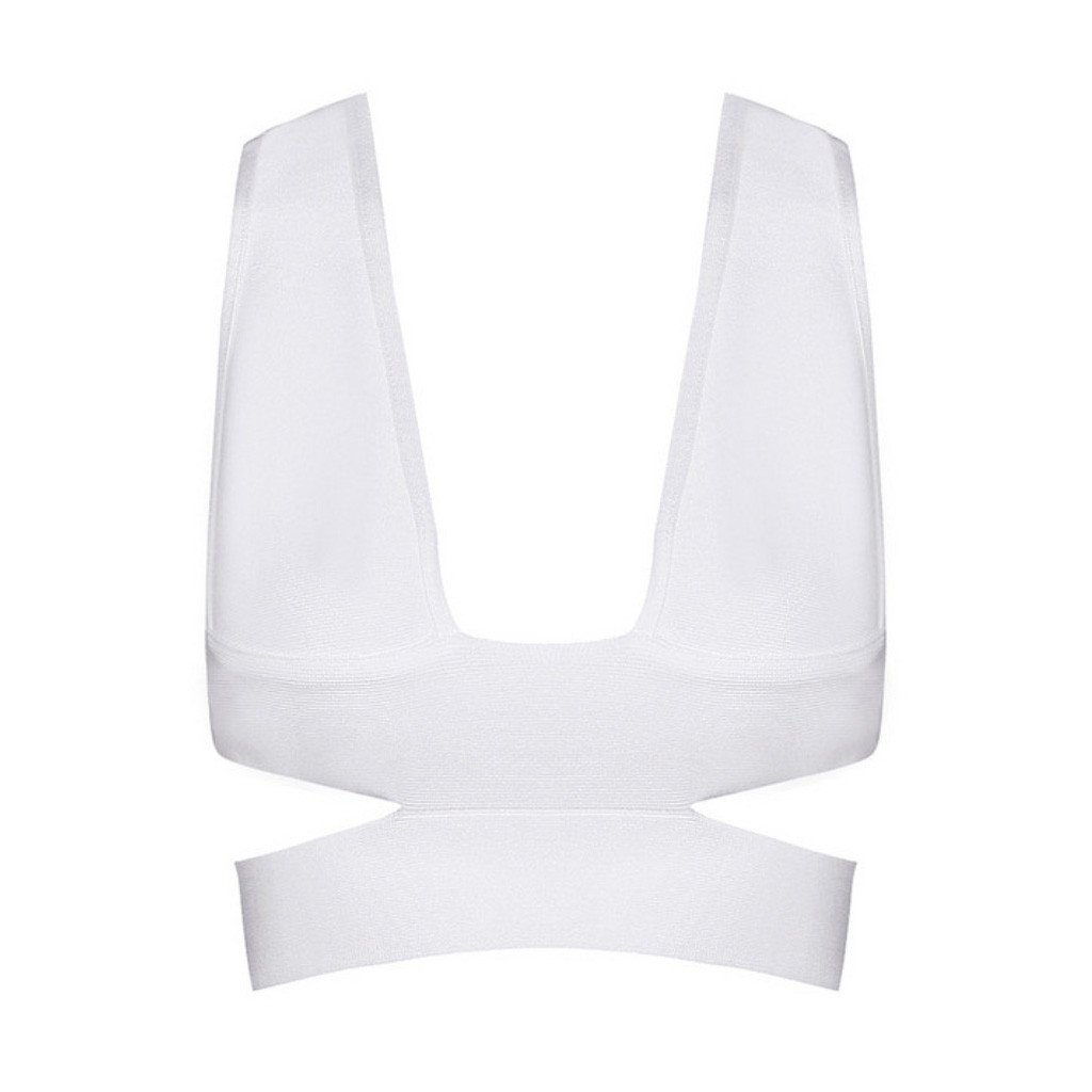 Milan Crop Top - White