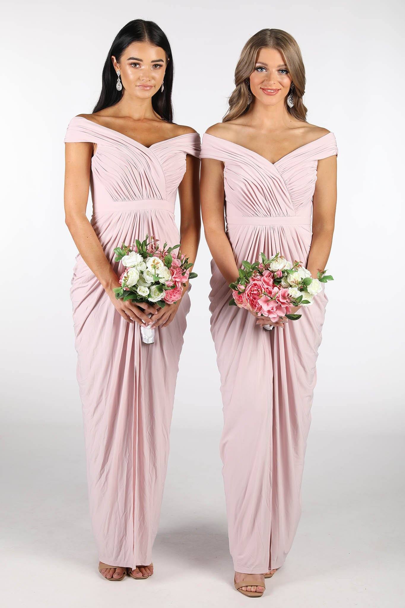 Bridesmaid dresses dusky outlet pink